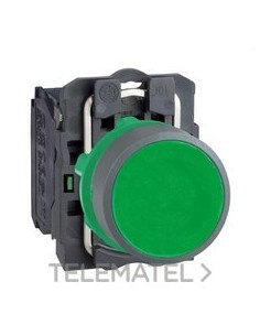 PULSADOR XB5 VERDE 1 NA GRIS