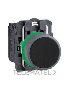 PULSADOR XB5 NEGRO 1 NA GRIS
