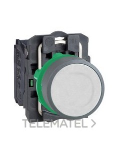 PULSADOR XB5 BLANCO 1 NA GRIS