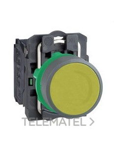 PULSADOR XB5 AMARILLA 1 NA GRIS