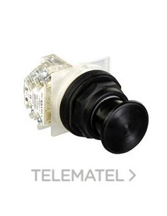 PULSADOR SETA RETORNO NEGRO 35mm 1 NA+NC