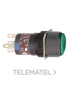 PULSADOR RED.LUMIN.VD 24V 1 NA/NC