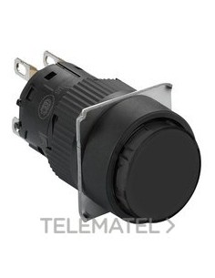 PULSADOR REDONDO NEGRO 1 NA/NC