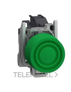 PULSADOR RAS.XB4 VD CPON.VD 1 NA