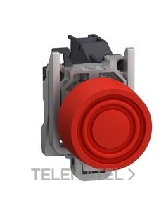 PULSADOR RAS.XB4 RJ CPON.RJ 1 NC