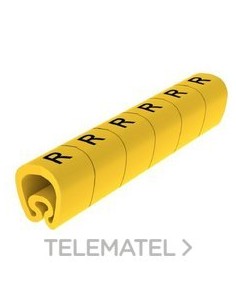 SEÑALIZ.PVC PLAST.7-18mm -R-AMARILLO