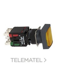 PULSADOR LUMINOSO RASANTE CA/CC AMARILLO