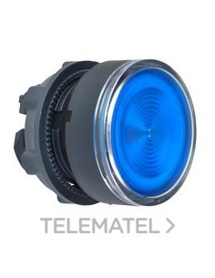 PULSADOR LUMINOSO CABEZA CIRCULAR AZUL