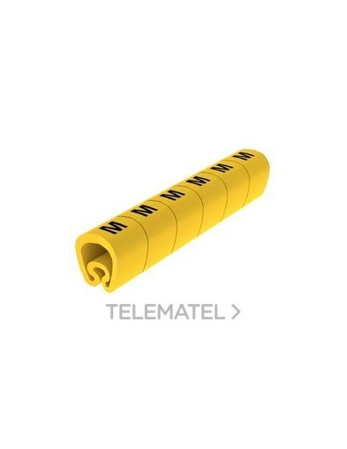 SEÑALIZ.PVC PLAST.7-18mm -M-AMARILLO