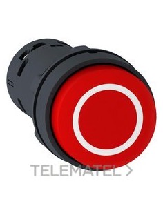 PULSADOR IMPULSO SALIENTE ROJO CA+NC-O