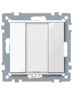 PULSADOR ELEGANCE PLUS 1 ELEMENTO BLANCO