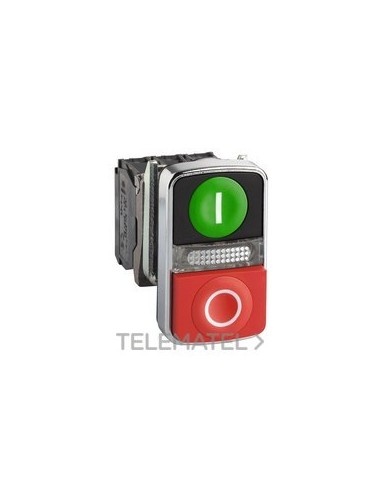 PULSADOR DOBLE VERDE / ROJO IP66 24V