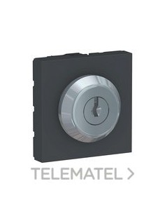 PULSADOR DE LLAVE 3 POSICIONES ANTRACITA