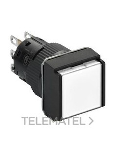 PULSADOR CUAD.LUMIN.BL 24V 1 NA/NC