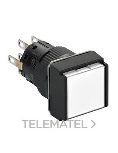 PULSADOR CUAD.LUMIN.BL 24V 2 NA/NC