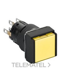 PULSADOR CUAD.LUMIN.AM.24V 2 NA/NC