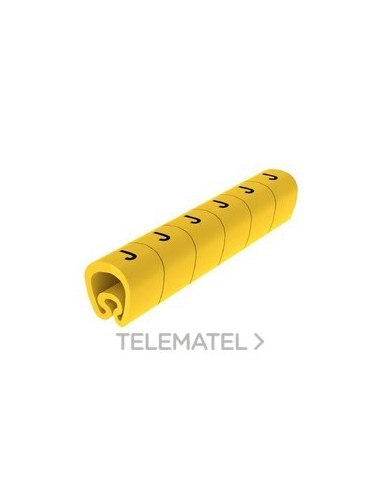 SEÑALIZ.PVC PLAST.7-18mm -J-AMARILLO