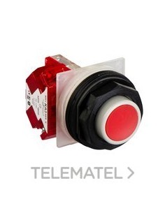 PULSADOR 30mm PLÁSTICO ROJO NC NEMA