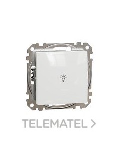 PULSADOR 10A SÍMBOLO LUZ BLANCO