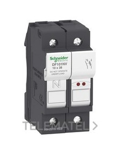 PORTAFUSIBLES PIL.1P+N 32A FUS.10x38