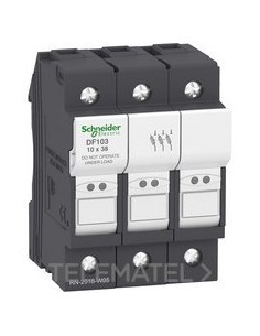 PORTAFUSIBLES 3P 32A 10x38mm