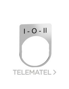 PETQS.METAL 30x40mm ETIQ."I-O-II" COLOR