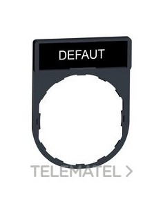 PORTAETIQUETAS CON LEYENDA "DEFAUT"