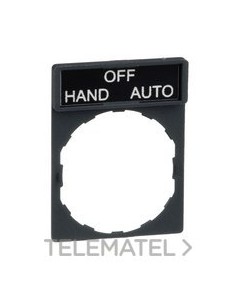 PORTAETIQUETAS LEYENDA "HAND-OFF-AUTO"