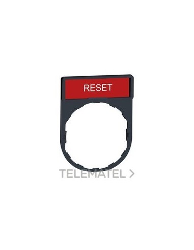 PORTAETIQUETAS CON ETIQUETA RESET (RED)