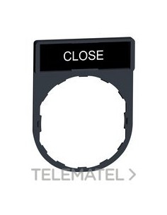 PORTAETIQUETAS CON ETIQUETA CLOSE