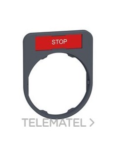 PETQS.30x40mm ETIQ."STOP" COLOR GR CBZA.