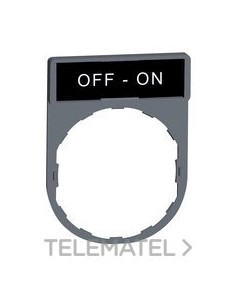 PETQS.30x40mm ETIQ."OFF-ON" COLOR GR