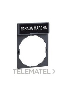 PETQS.30x40 ETIQ.FDO.NEGRO/ROJO PDA