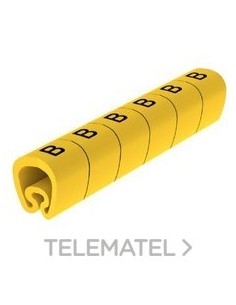 SEÑALIZ.PVC PLAST.7-18mm -B-AMARILLO