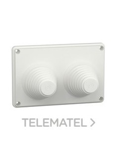 PLACA PASACABLES IP55 2 ENTRADAS 33-72m