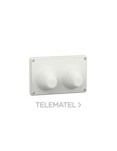 PLACA PASACABLES IP55 2 ENTRADAS 33-72m