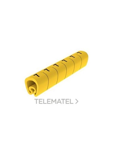 SEÑALIZ.PVC PLAST.7-18mm -7-amarillo