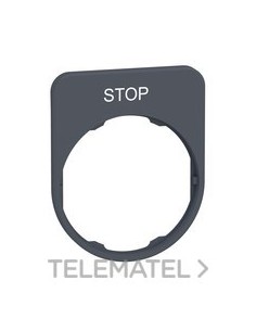 PL.INSC.40x50mm "STOP" CBZA.MONT.ENRAS
