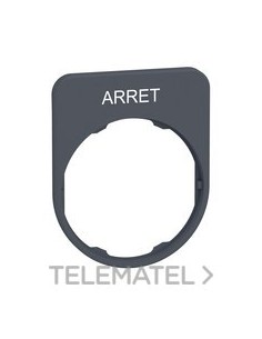 PL.INSC.40x50mm "ARRET" CBZA.MONT.ENRAS.