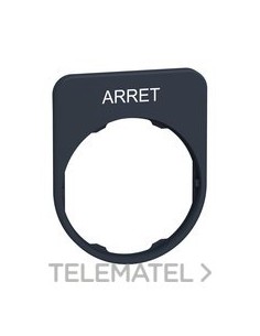 PL.INSC.40x50mm "ARRET" CBZA.MONT.ENRAS.