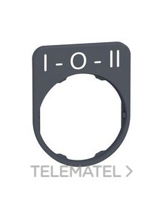 PL.INSC.40x50mm "I-O-II" CBZA.MONT.ENRAS