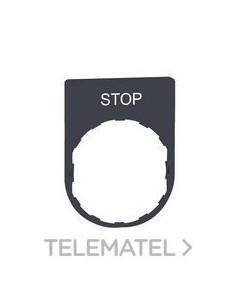 PLACA INSC.30x40mm "STOP" NG