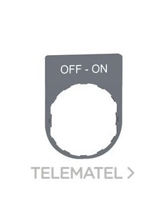 PLACA INSC.30x40mm "OFF-ON" GR