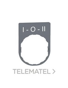 PLACA INSC.30x40mm "I-O-II" GR