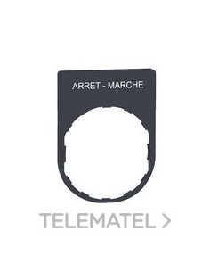 PLACA INSC.30x40mm "ARRET-MARCHE" NG