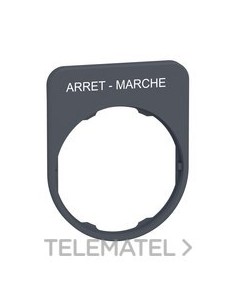 PL.INSC.30x40mm "ARRET-MARCHE" GR CBZA