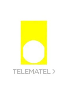 PLACA DE IDENTIFICACIÓN 30x50mm AMARILLO