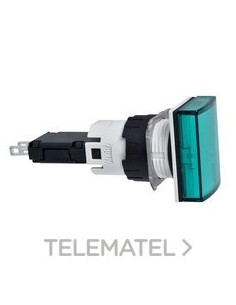 PILOTO LUMINOSO RECTANGULAR VERDE