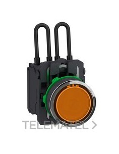 PILOTO LUMINOSO PUSH TO TEST NARANJA 24V