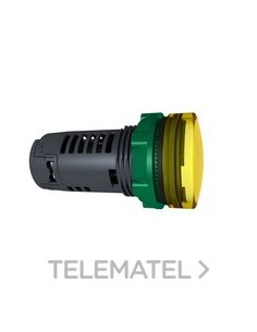 PILOTO LUMINOSO AMARILLO MONOBLOQUE 230V